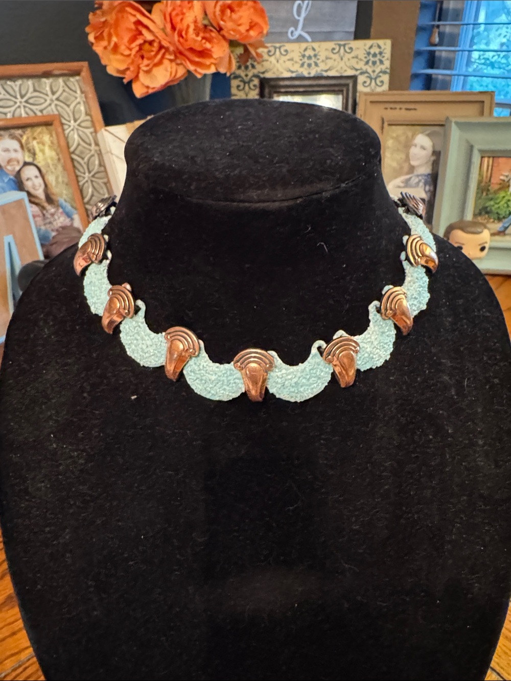 Vintage California Dream-in Renoir Matisse Copper Necklace